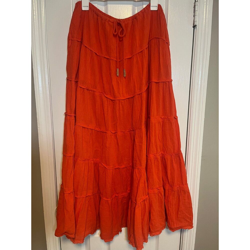 Whimsy Free people maxi skirt 100% cotton